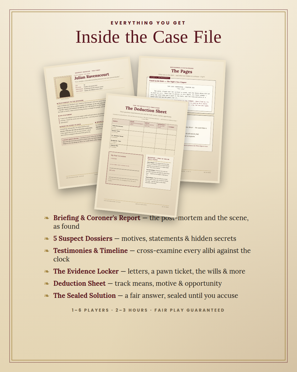 The Ravenscourt Affair: A Vintage 1893 Murder Mystery Case File