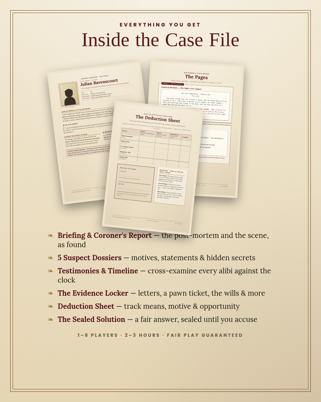 The Ravenscourt Affair: A Vintage 1893 Murder Mystery Case File