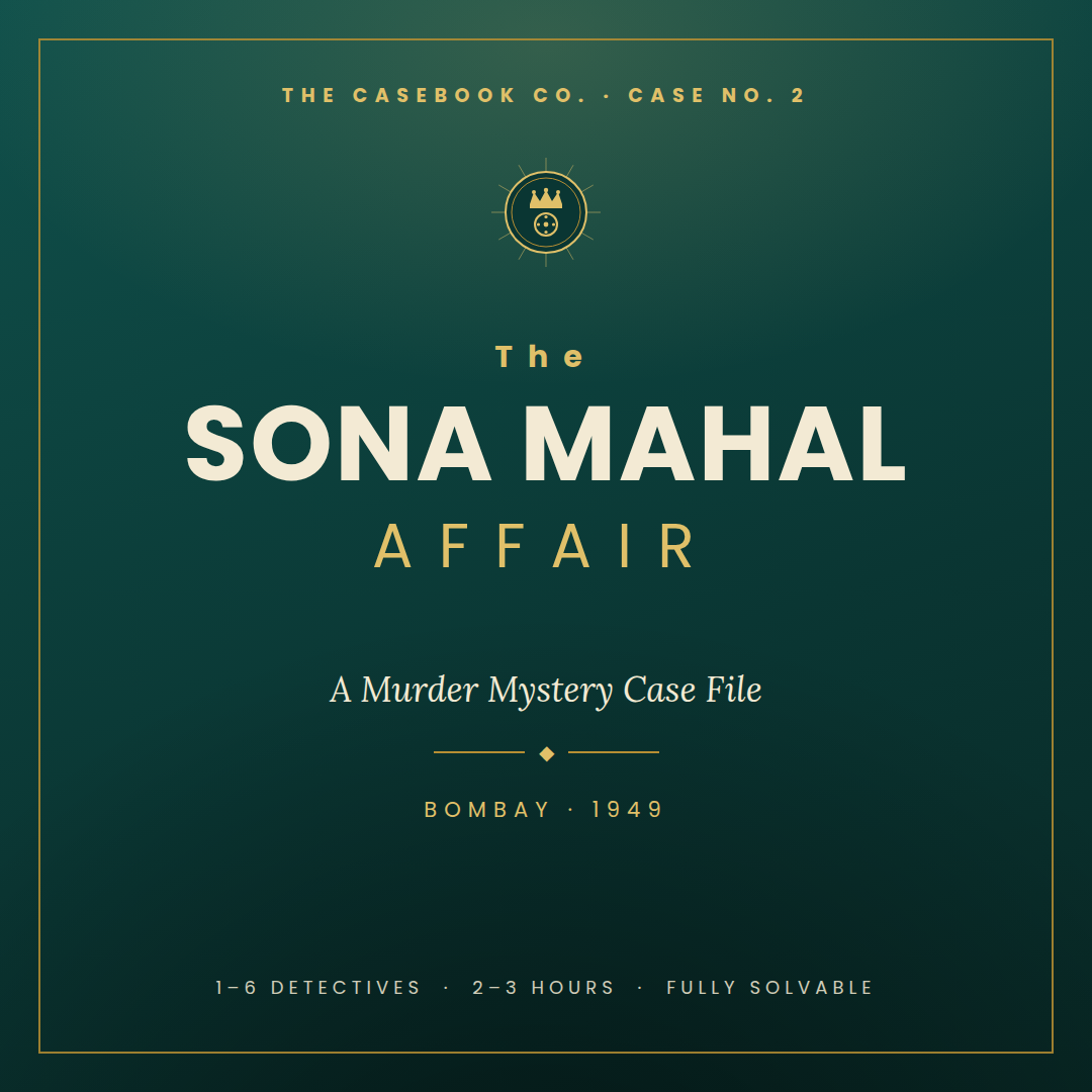 The Sona Mahal Affair: A Vintage 1949 Bombay Murder Mystery Case File